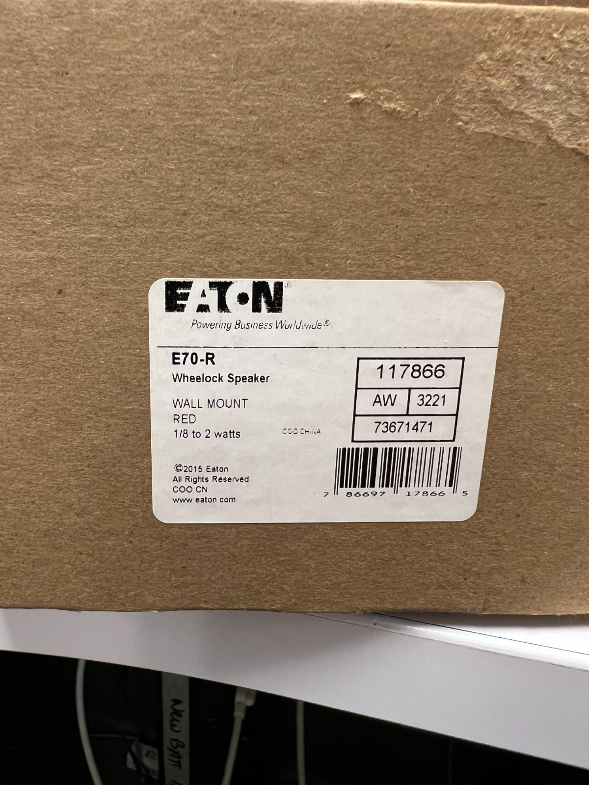 EATON CORPORATION E70-R / E70R (NEW IN BOX)
