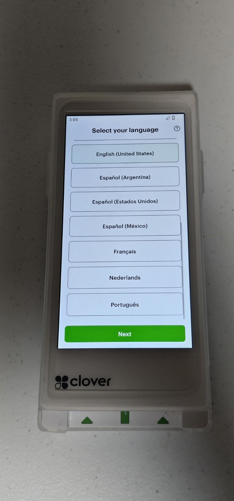 Clover Flex  POS System  C407 Account Locked White FOR PARTS