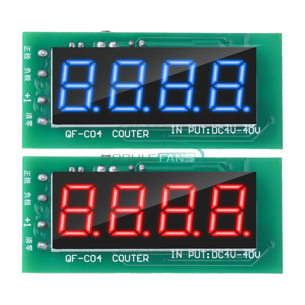 Digital Display 4 Digit Counter Module 0-9999 Counter Module W/ Memory Function