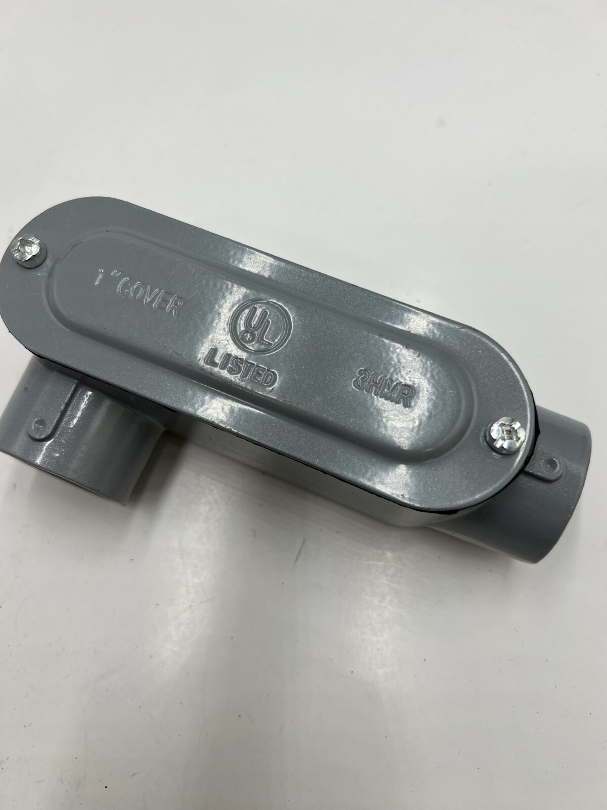 Conduit Outlet Box with  1" Cover 3HMR Gray