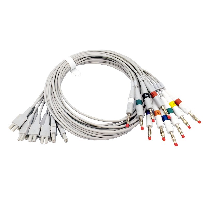 10-Lead EKG Leadwires Set,Banana Plug Cable(CAM14),for GE Marquette 2016032-001
