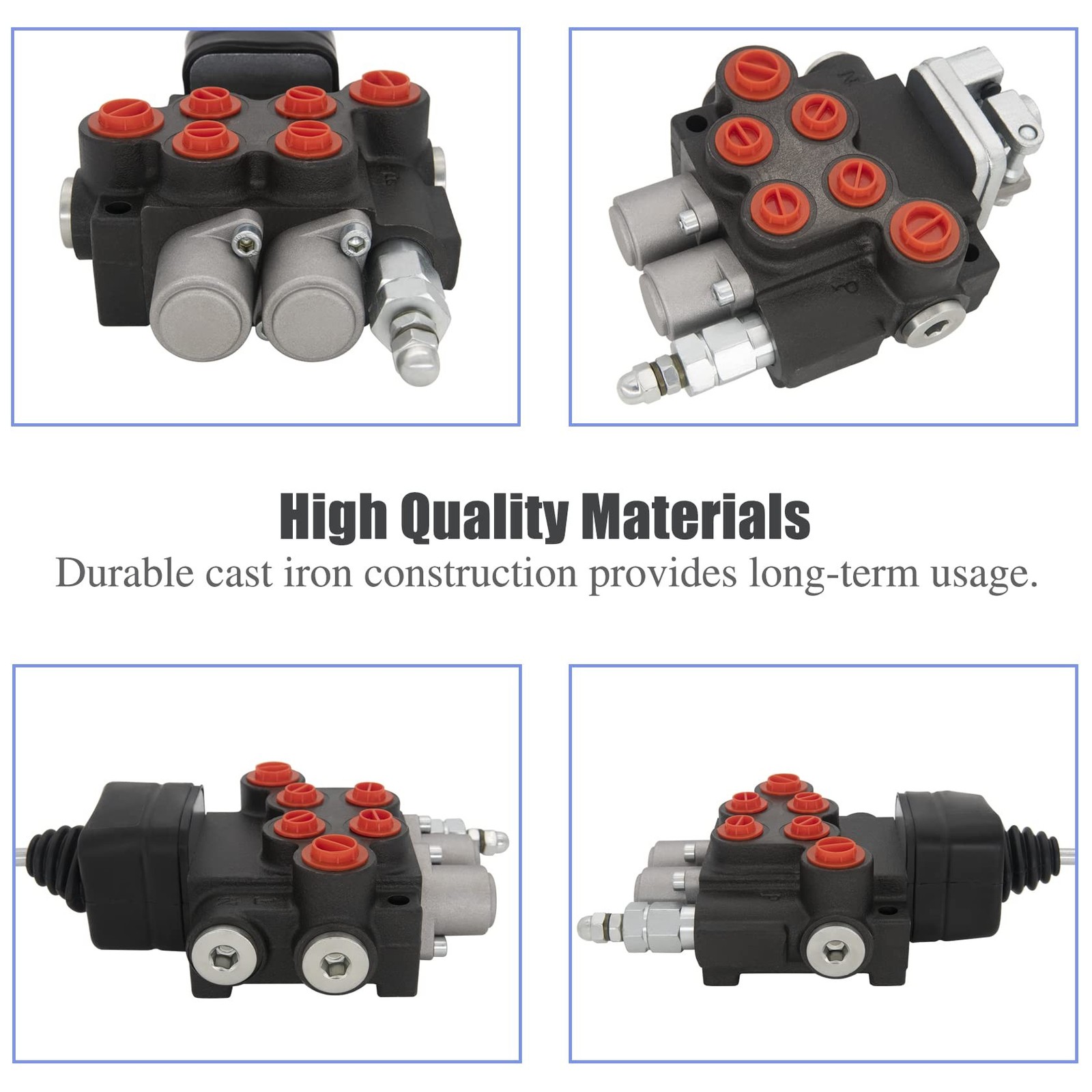 Hydraulic Valve 2 Spool, Hydraulic Directional Control Valve, 11GPM Hydraulic...