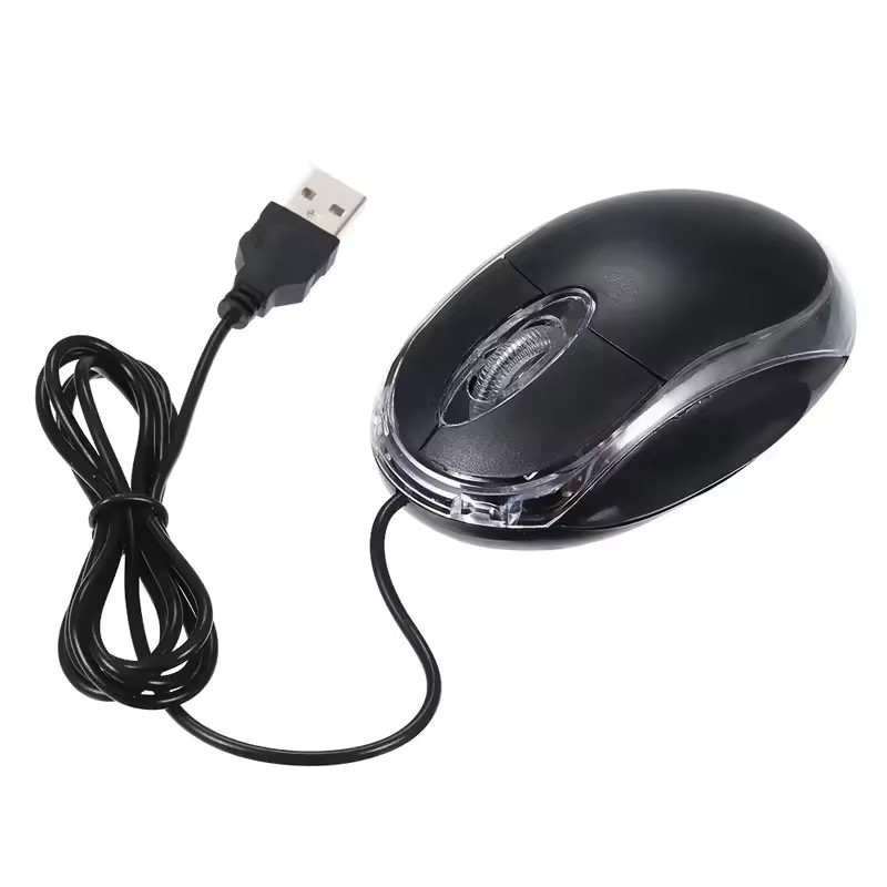 Mini USB Wired Optical Mouse 1000 DPI LED Gaming for PC Laptop Notebook Computer