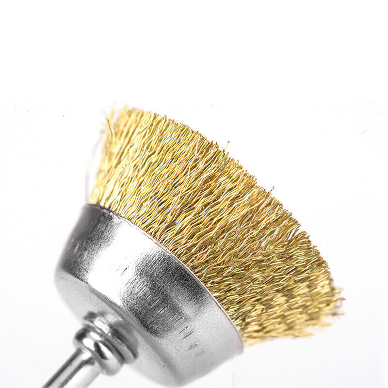 15pcs Wire Brass Brush Brushes Wheel Set Dremel Accessories for Rotary Tools