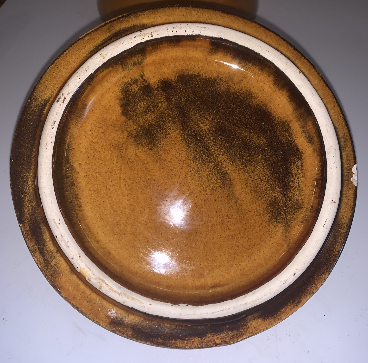 Wade Brown Pottery Dish With Apple Lid