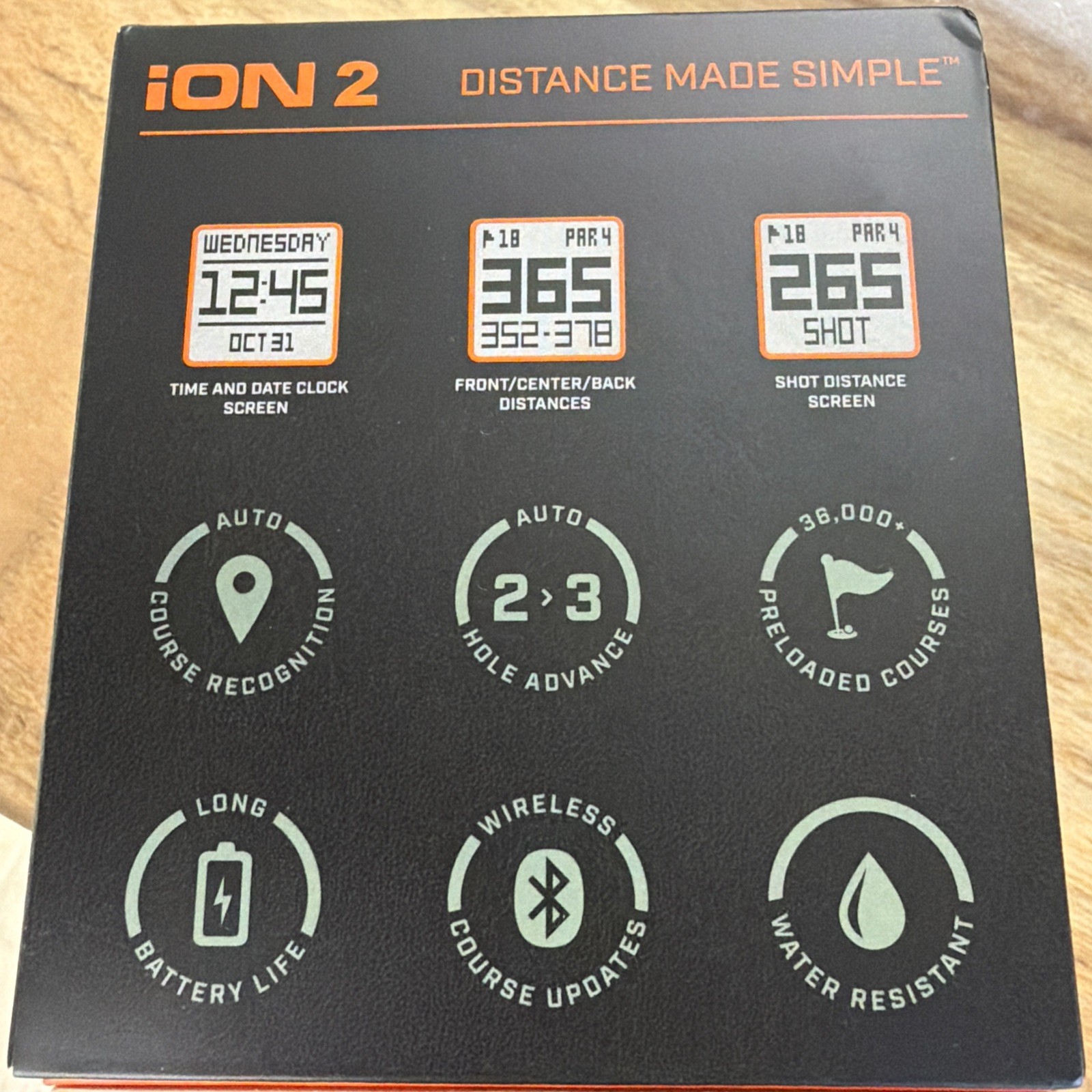 Bushnell Golf Ion 2 Watch Blue GPS/Range Finder
