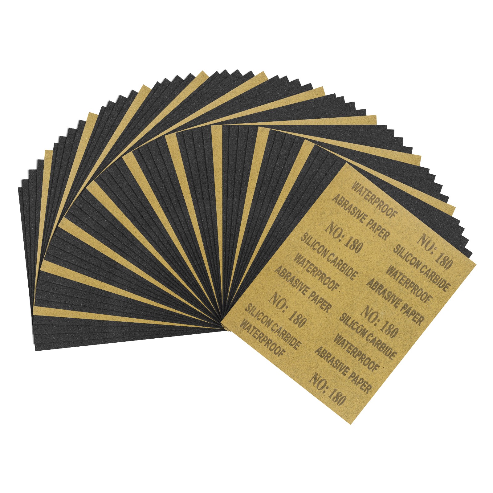 50pcs Sand Papers - [9 x 11 Inch x 180 Grits] Sandpaper Sheets