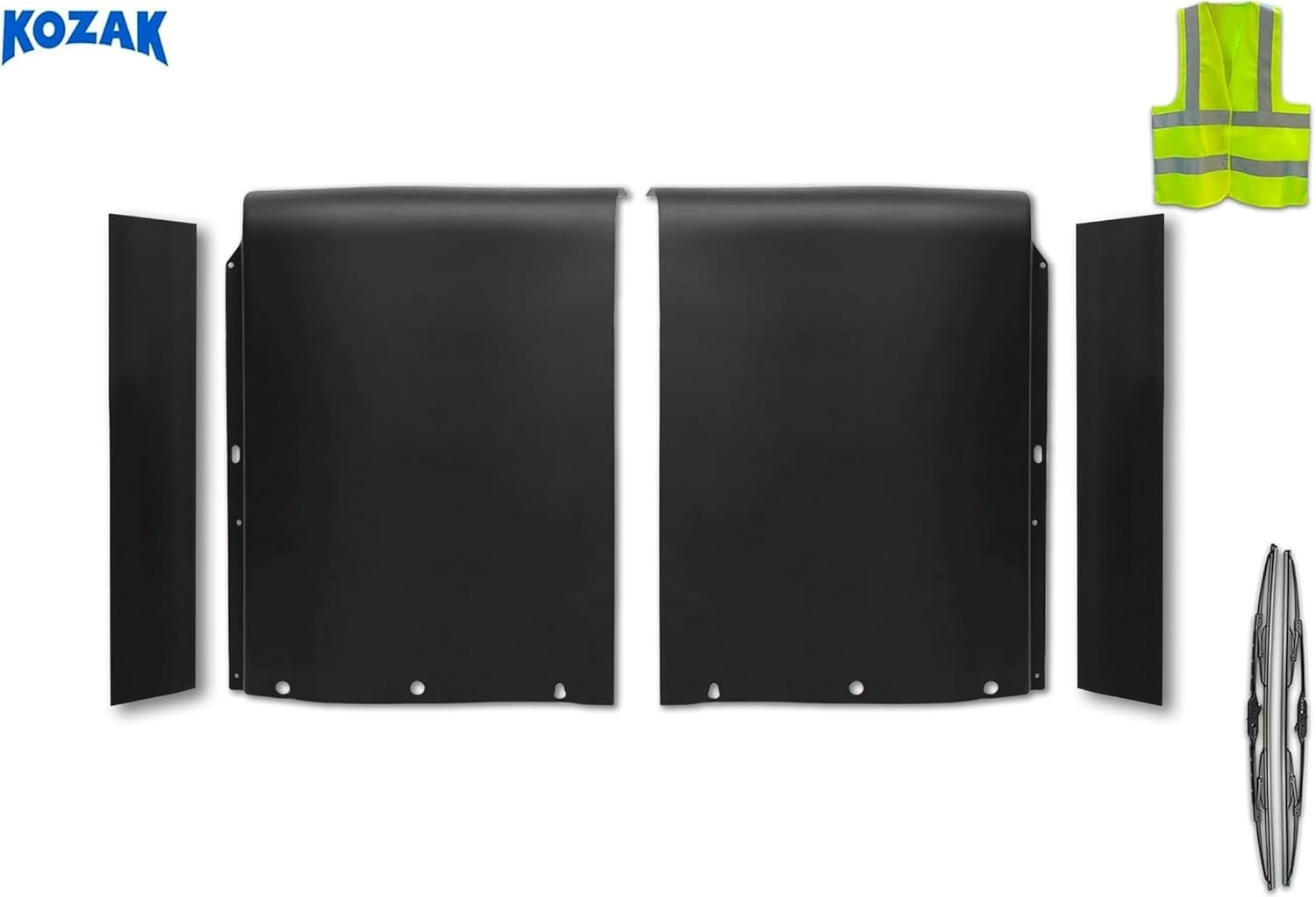 Top Wind Fairing Cab w/ Extenders Set RH&LH Compatible with International LT625