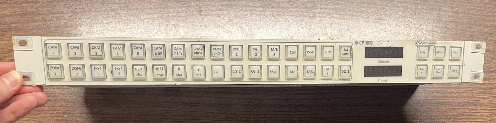UNTESTED Grass Valley CP3832 CP 3832 Configurable Control Panel