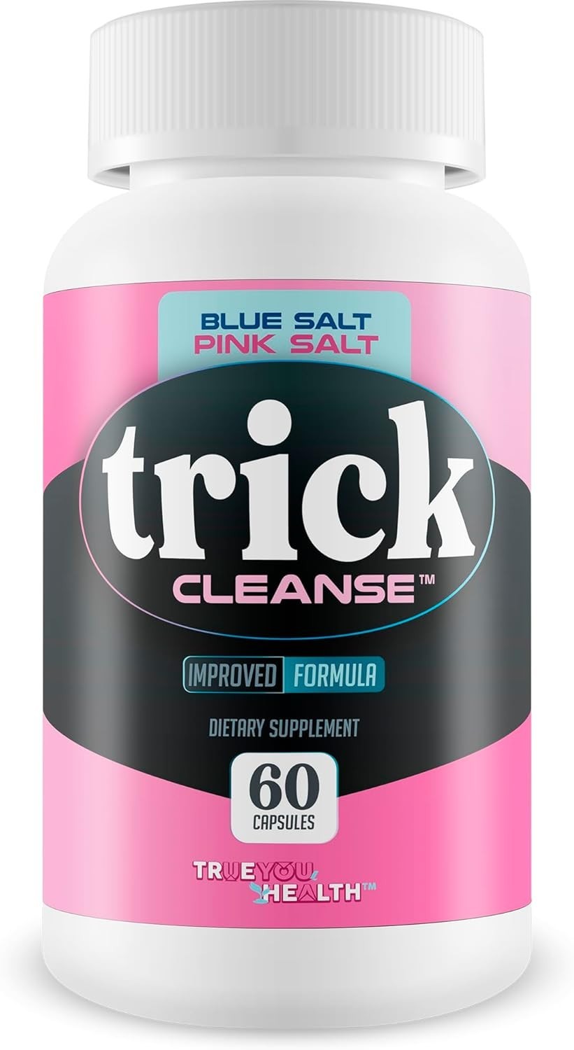 Pink Salt Trick Cleanse - Improved Formula - USA Made Full Body Cleanse - 60ct.