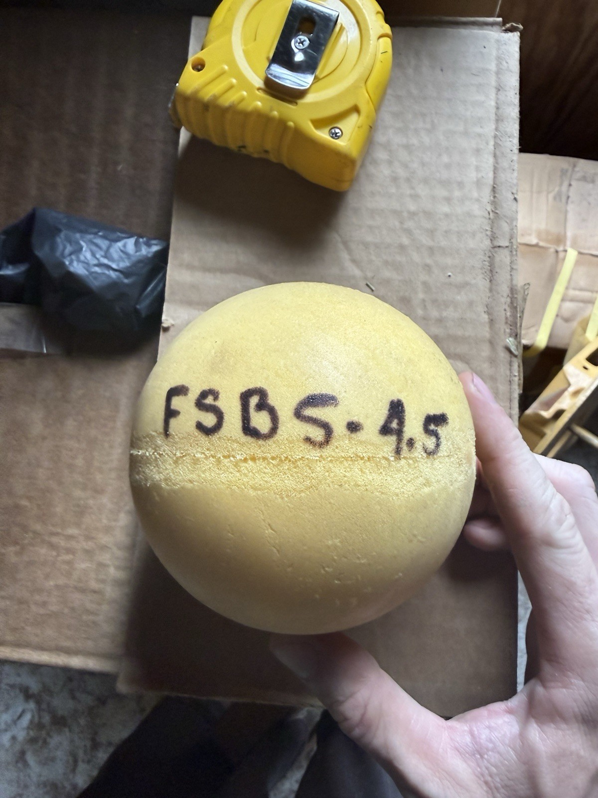4.5” Four 1/2 Inch Spherical Bare Foam Pipeline Pipe Cleaning Pig New