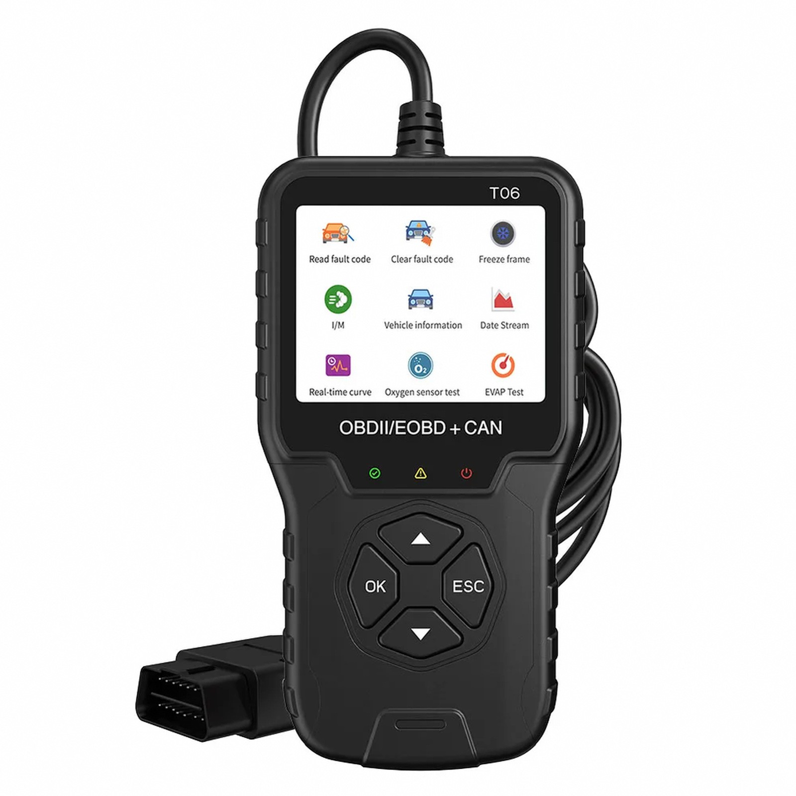 OBD2 Diagnostic Code Reader with Live Data, I M Readiness