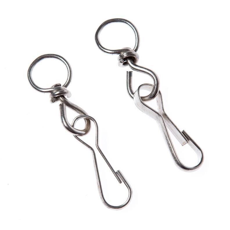 Carabiners Haushalt Din4293, 2Dd, Nickel-Plated, Metal, Ø 2.5 Cm, 2 Pcs.