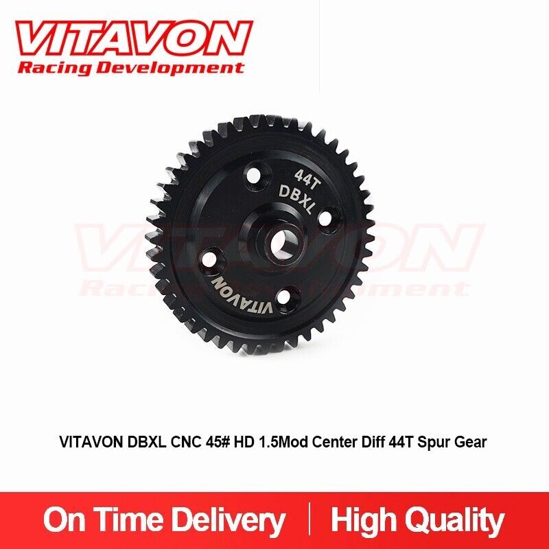 Vitavon CNC 45#HD 1.5Mod  Center Diff 44/46/48T Spur Gear For DBXL E2.0 DBXL GAS