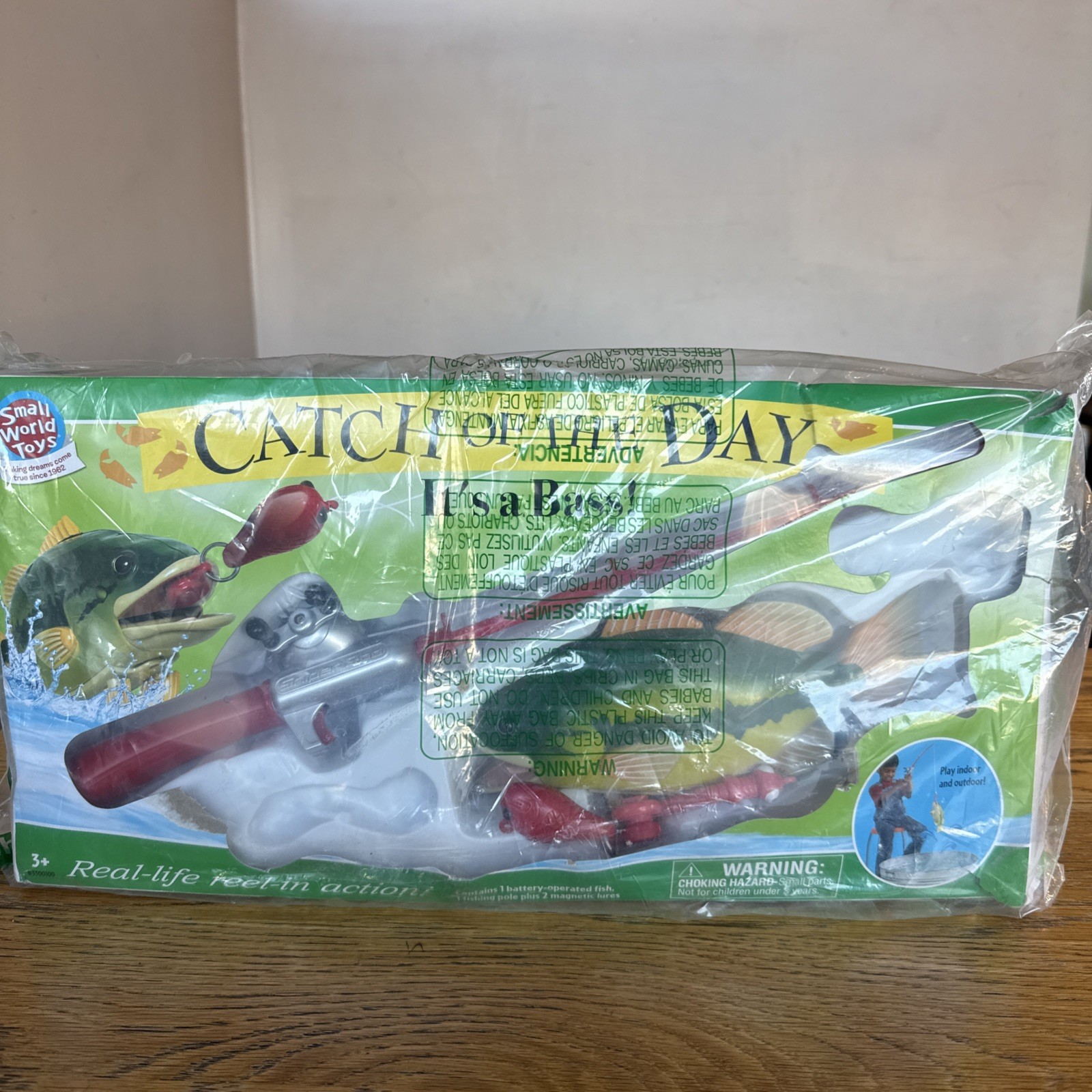 Kids Fishing Game, Catch of The Day Bass Magnetic Fishing Toy for Kids Ages 3...