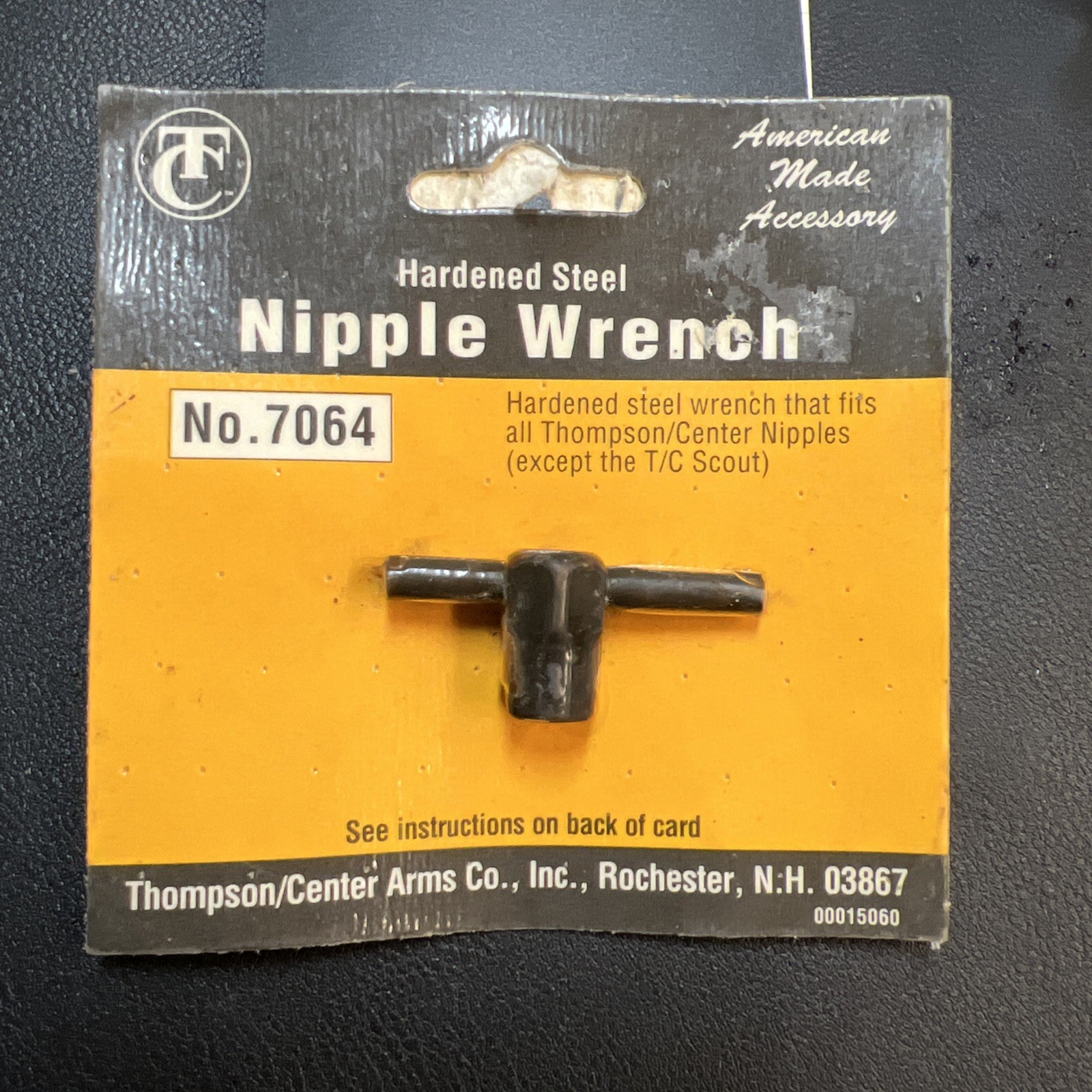 Thompson Center T/C Nipple Wrench #7064 Fits all T/C Nipples NOS Vintage