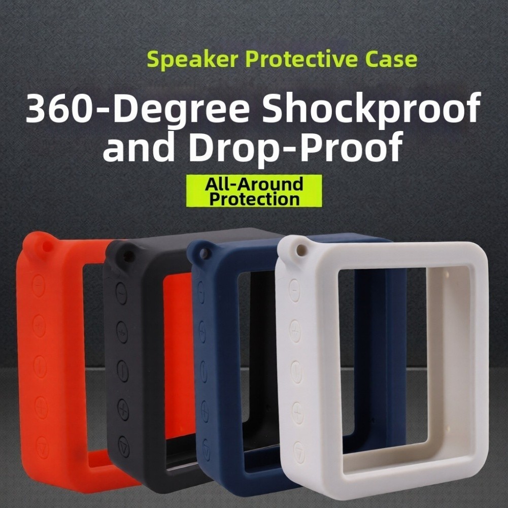 Portable Silicone Protective Case for JBL For GO for 2 Speakers Travel Friendly