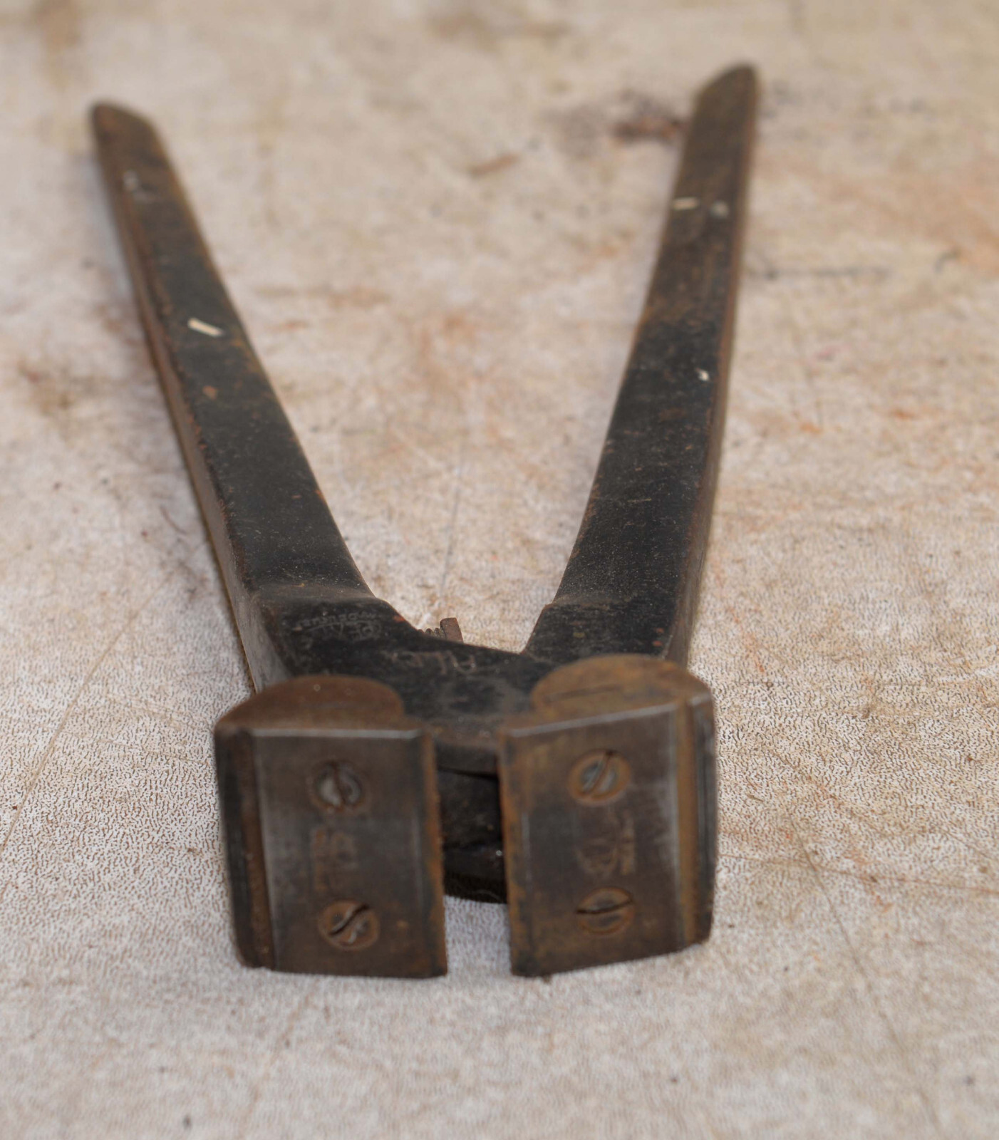 Quality Pexto 10" flush cut nipper piano wire cutter machinist collectible tool