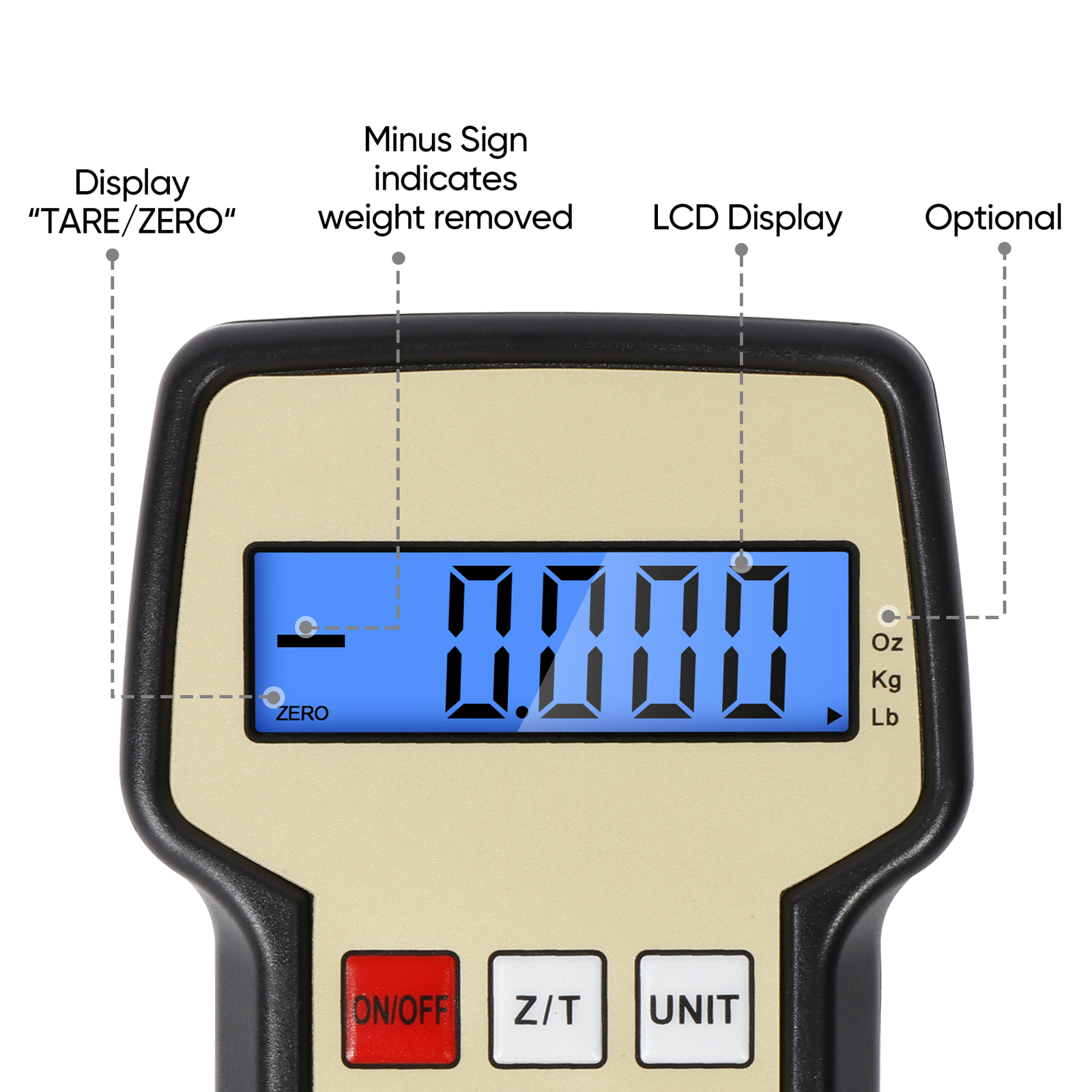 220 lbs Electronic Refrigerant Charging Digital Weight Scale with Case for HVAC