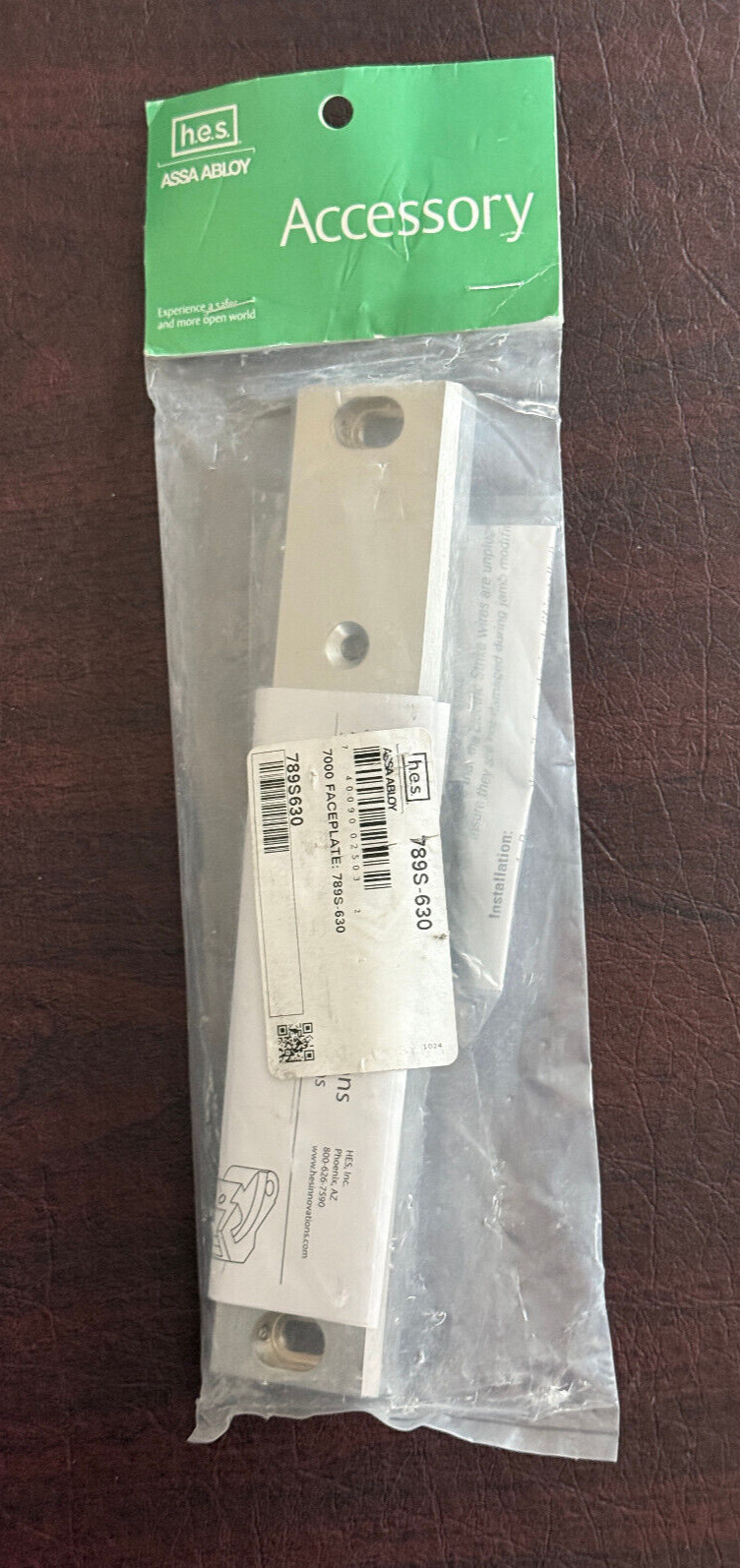 NEW HES ASSA ABLOY 789S-630 Faceplate for 7000 Series Satin Stainless Steel OEM