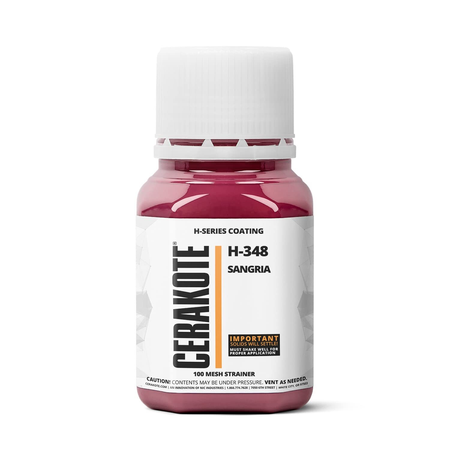 CERAKOTE® H-SERIES Oven Cure Coating with Part B H-348 Sangria (16oz)