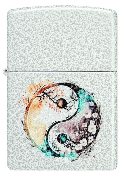 Zippo Lighter - Customized Engraved Message Watercolor Yin Yang Design 46249
