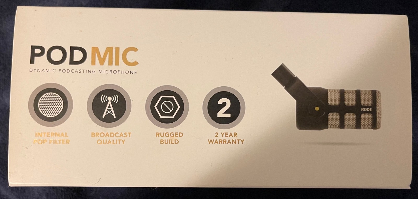 New in box RØDE PodMic dynamic microphone | Rode Pod Mic