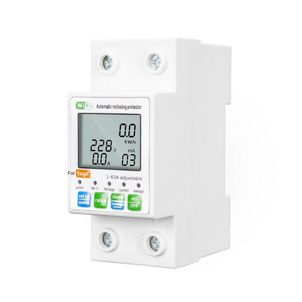 For Tuya Smart for reset Protector Switch for current Breaker Meter AC80-300V