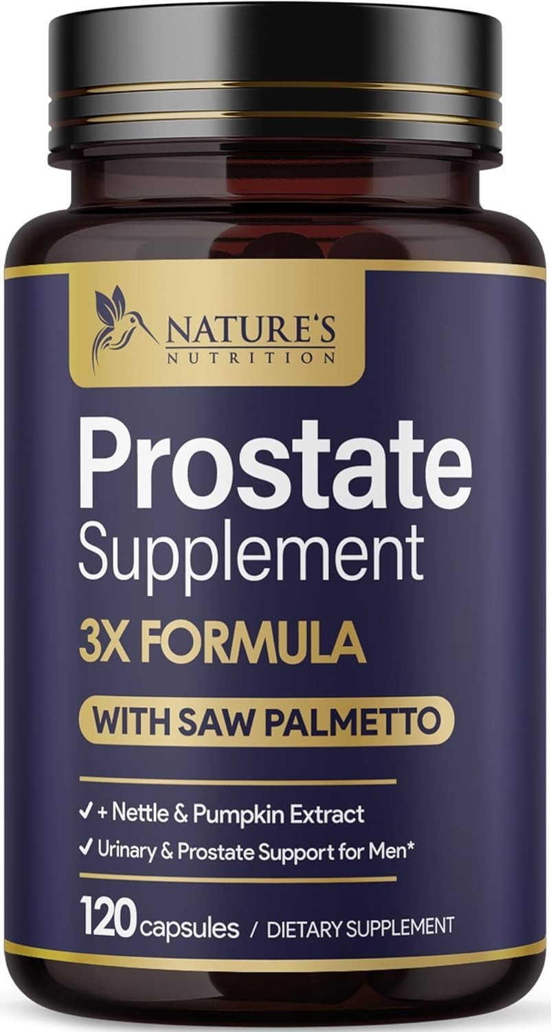 Prostate Health 1000mg 3X Formula w/ Saw Palmetto Capsules for Men