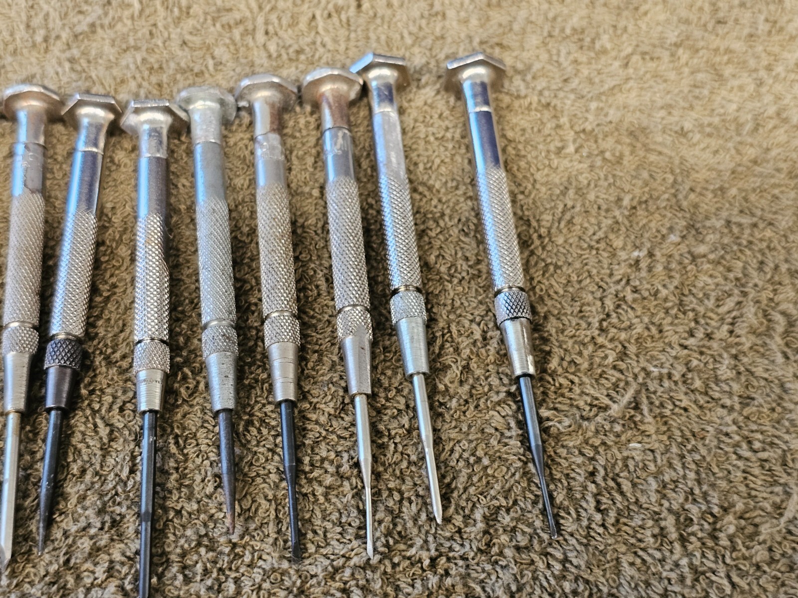 20 Moody Precision Screwdriver Mini Driver Bit Flat Head Set Changeable Tips USA