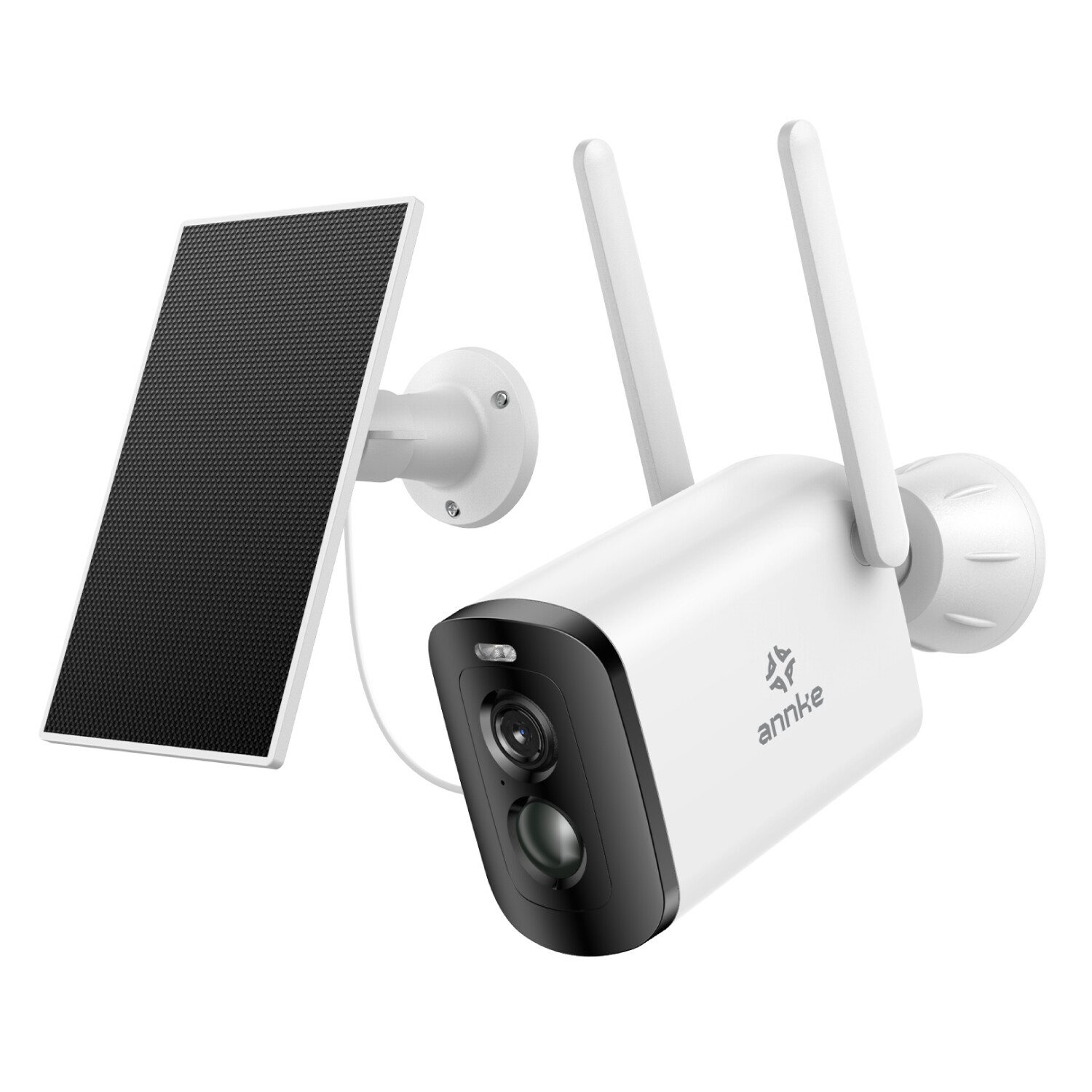 ANNKE Wireless 4MP Security Camera Solar Panel Two-Way Audio Color Night Vision