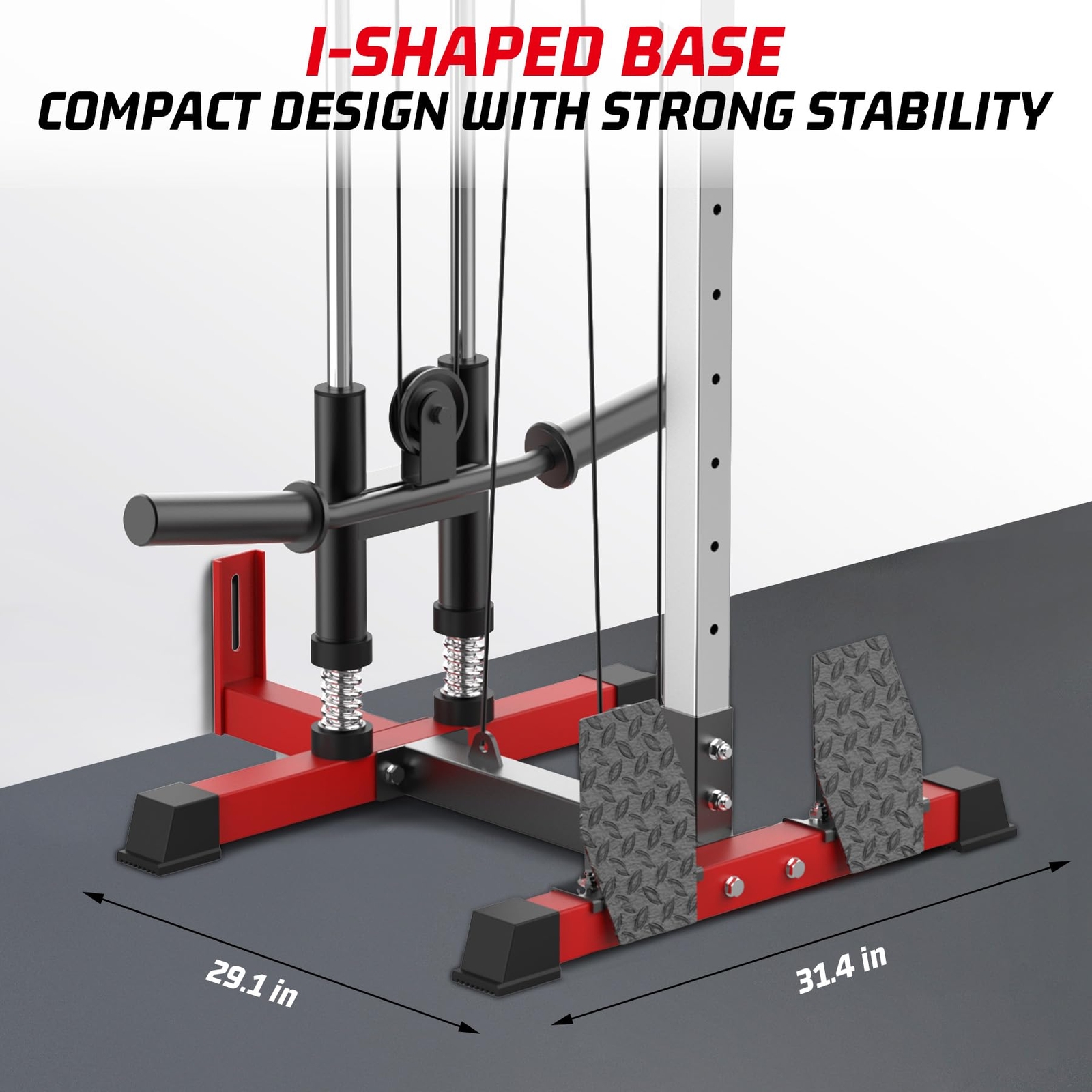 LAT Pulldown Machine, Wall Mount Cable Station Cable Cross Over Machine Training