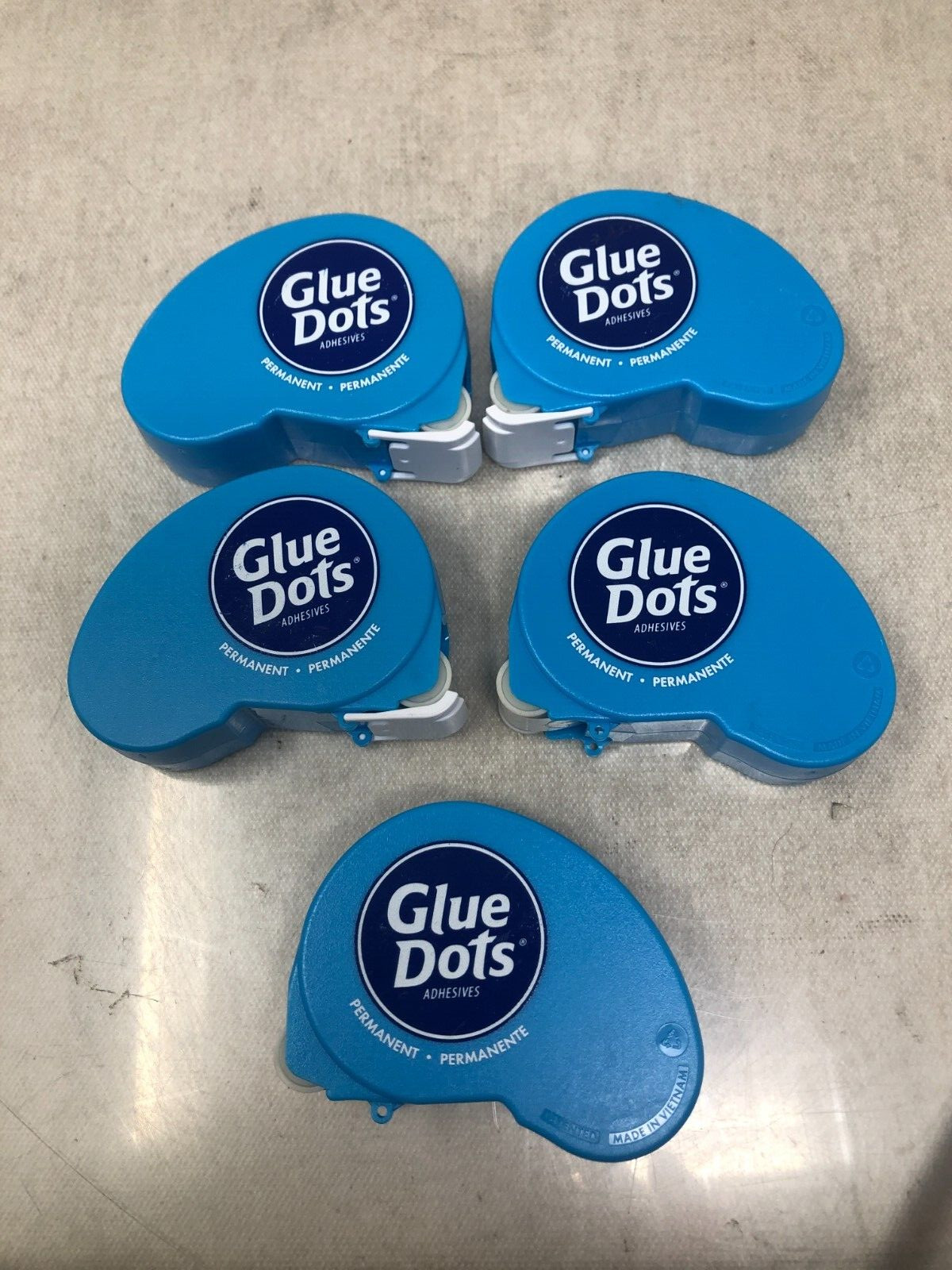 Glue Dots N' Go Dispenser Craft Dots, Blue Dispenser 5 Pack