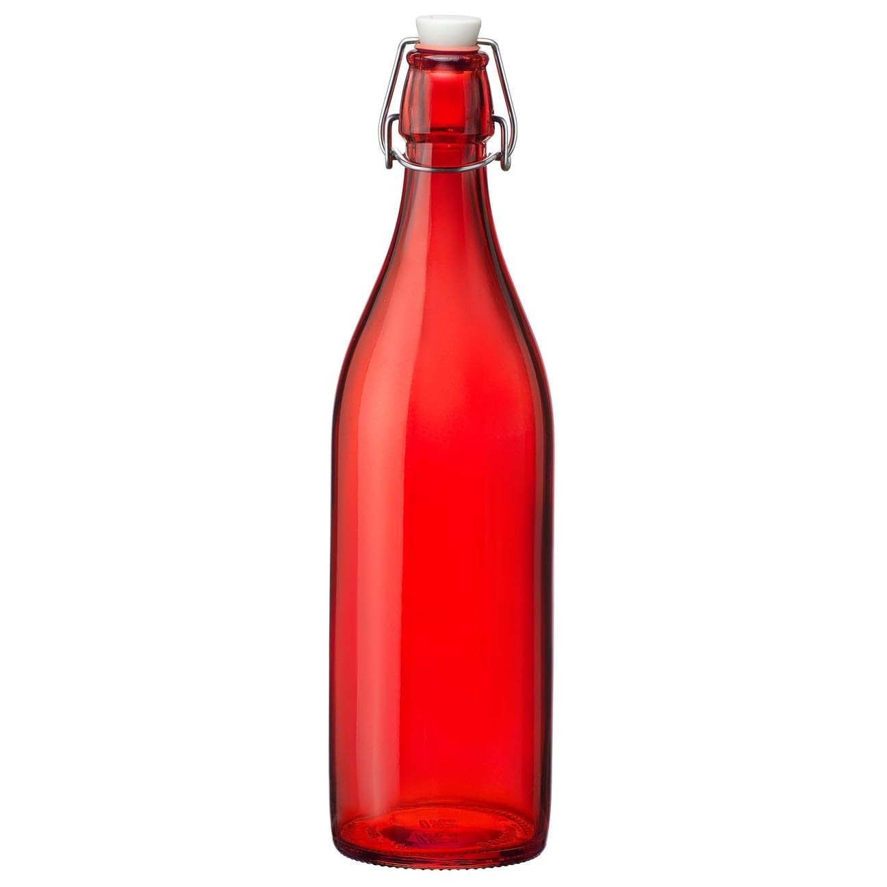 Co Giara 33.75oz 1l Swing Top Glass Bottle | Red