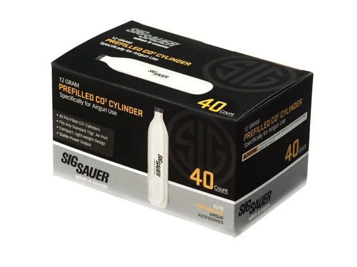 (NEW) SIG Sauer 12 Gram CO2 Cartridges, 40ct