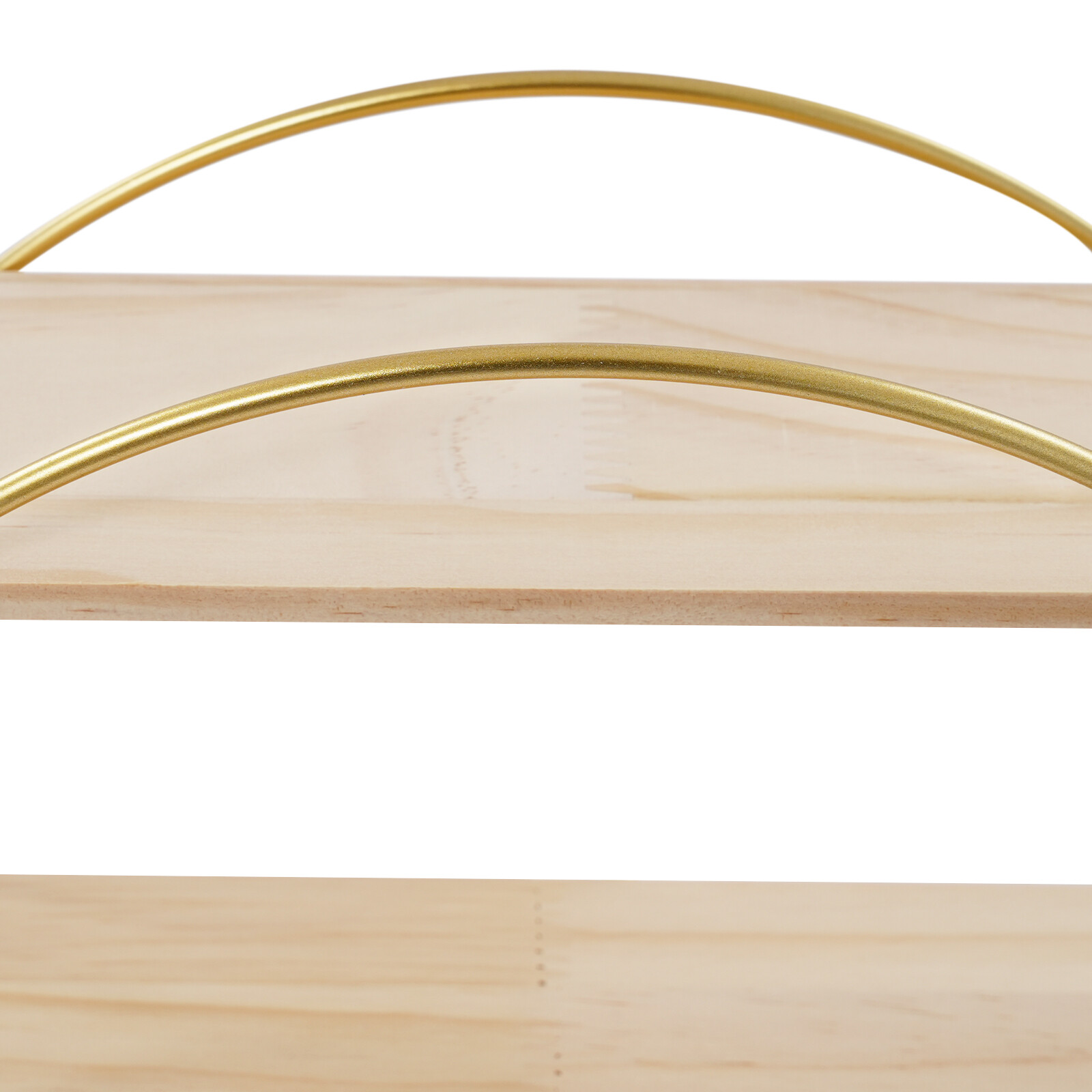 Wall Mounted Circular Storage Rack 10 x 33cm Shelf, 3-tier Storage Display Rack