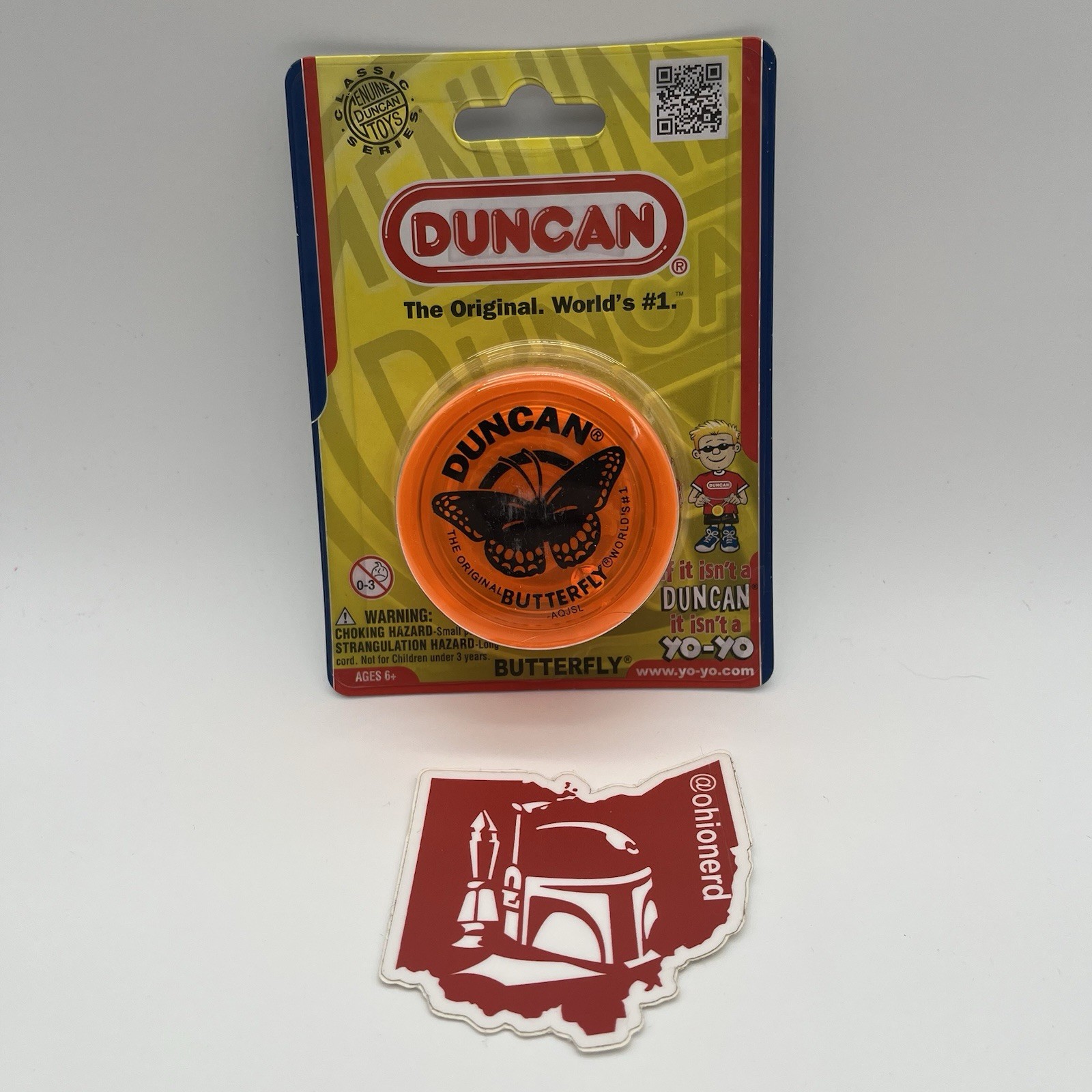 Duncan Toys Butterfly Yo-Yo, Beginner YoYo Steel Axle New Sealed Orange