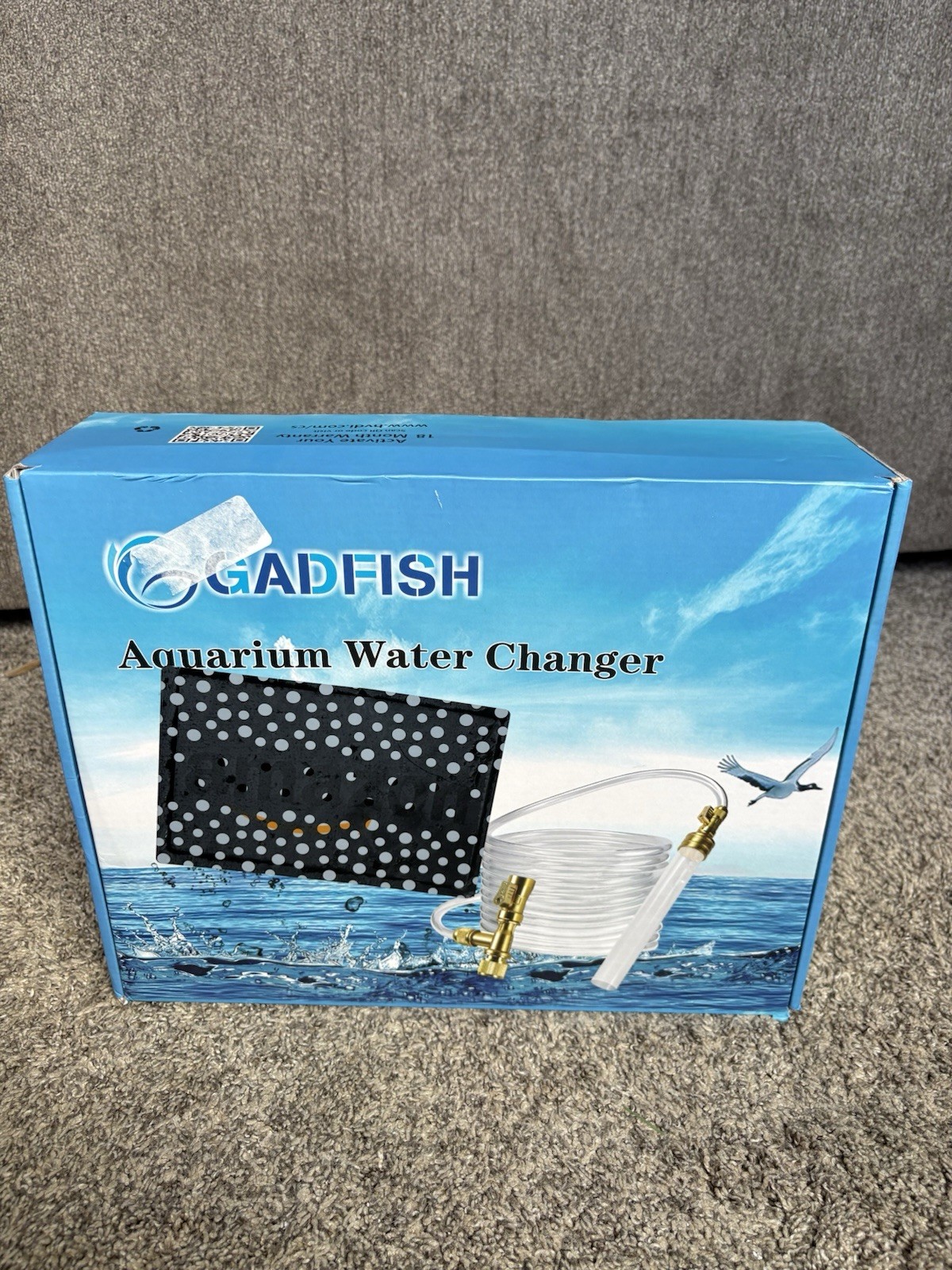 GADFISH Aquarium Gravel Vacuum Fish Tank Water Changer Siphon Pump 50ft