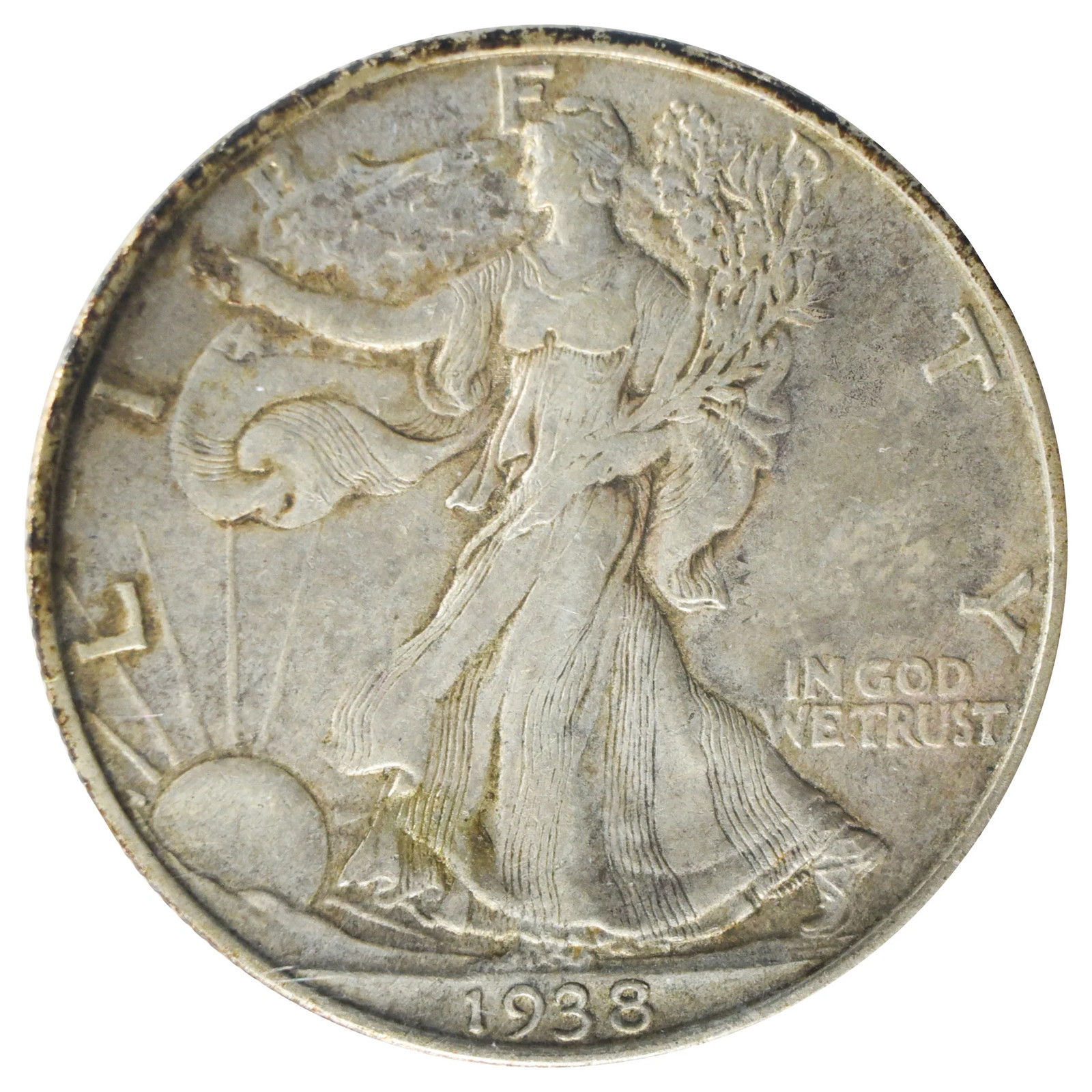 1938 Walking Liberty Half Dollar (XF)