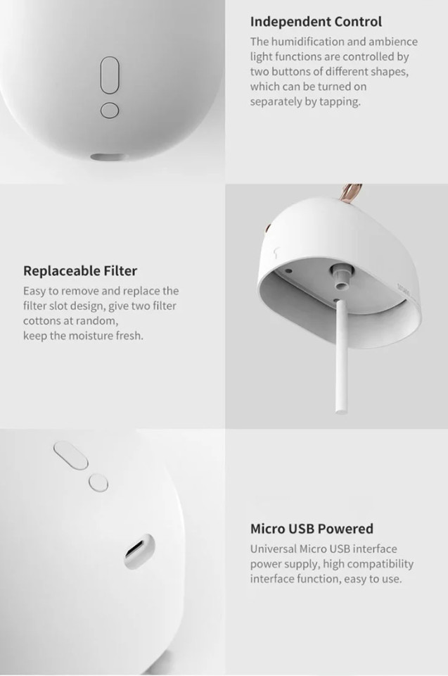 Clearance! Mi Deer Shape Smart Multifunctional Humidifier, Warm Light Sleep Well