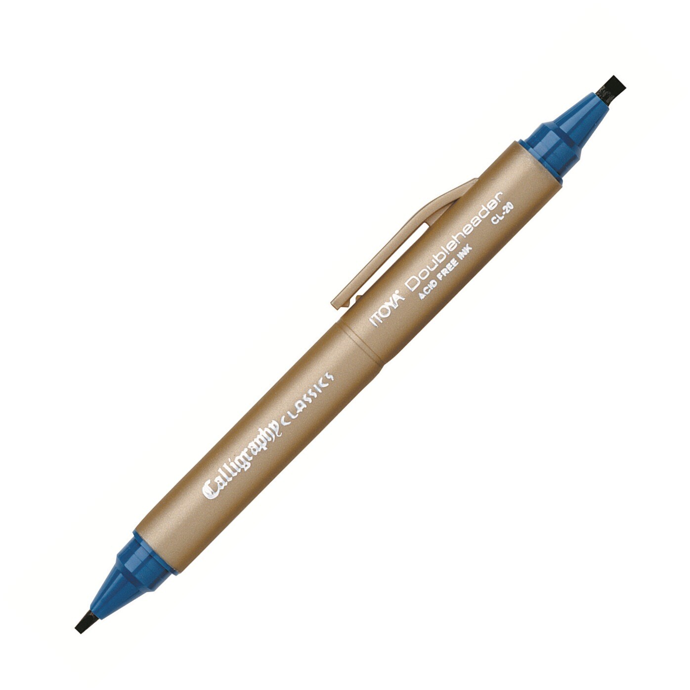 CL20TL Itoya Doubleheader Calligraphy Marker, 1.5mm/3.0mm, Aquamarine, 4 Each
