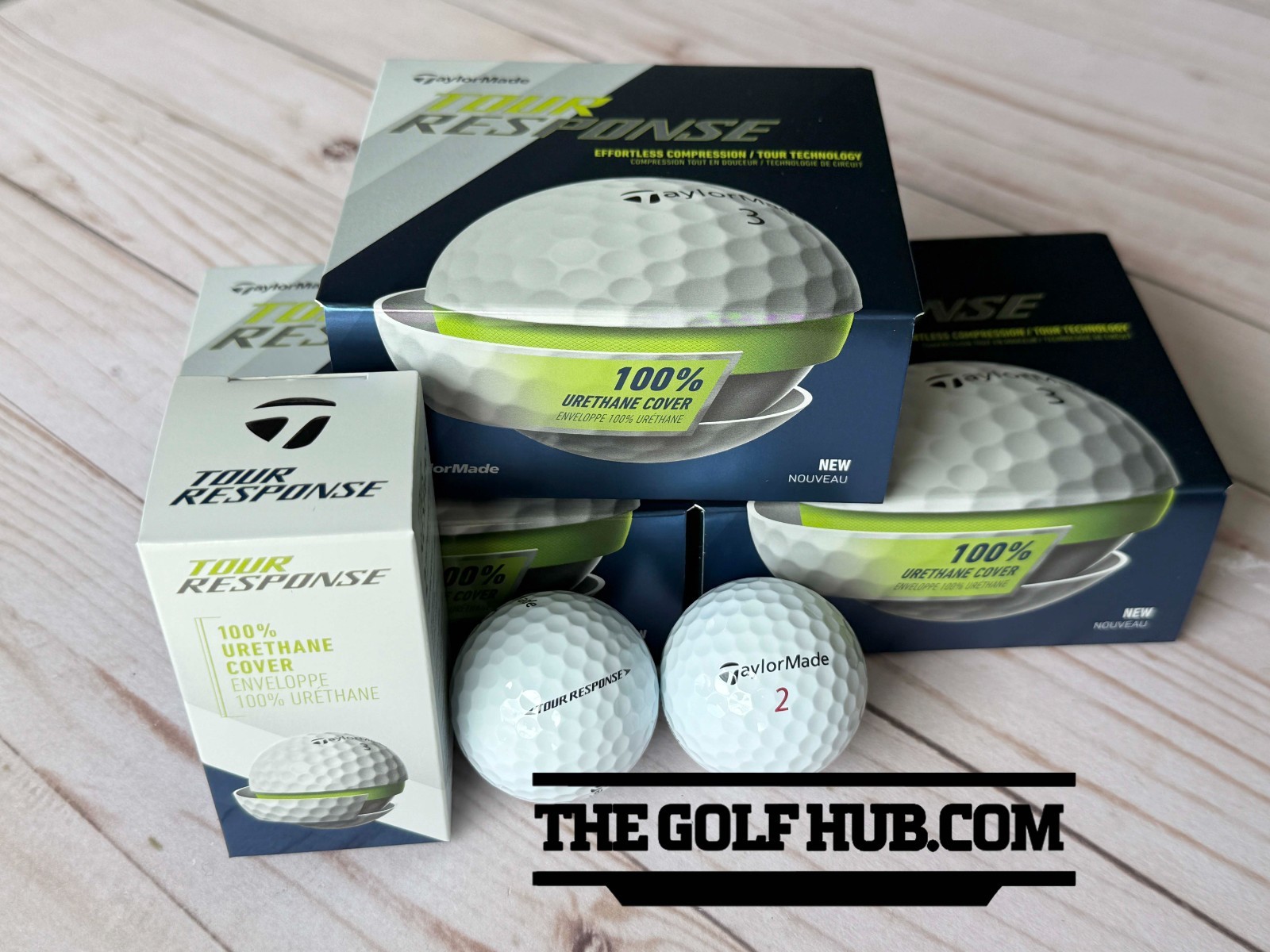 *NEW* TaylorMade Tour Response 4 Ball Packs- 6 Dozen Included Golf Ball