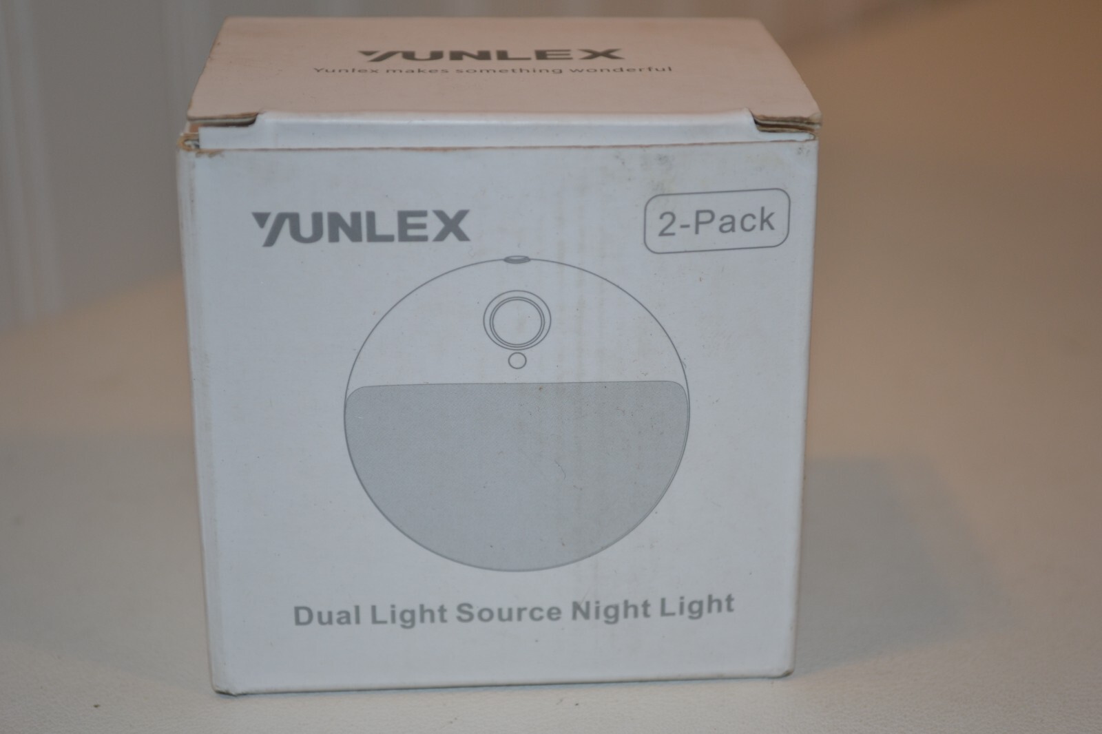 2 Pack Plug In Dimmable Night Light Warm White Auto Dusk To Dawn Sensor Led