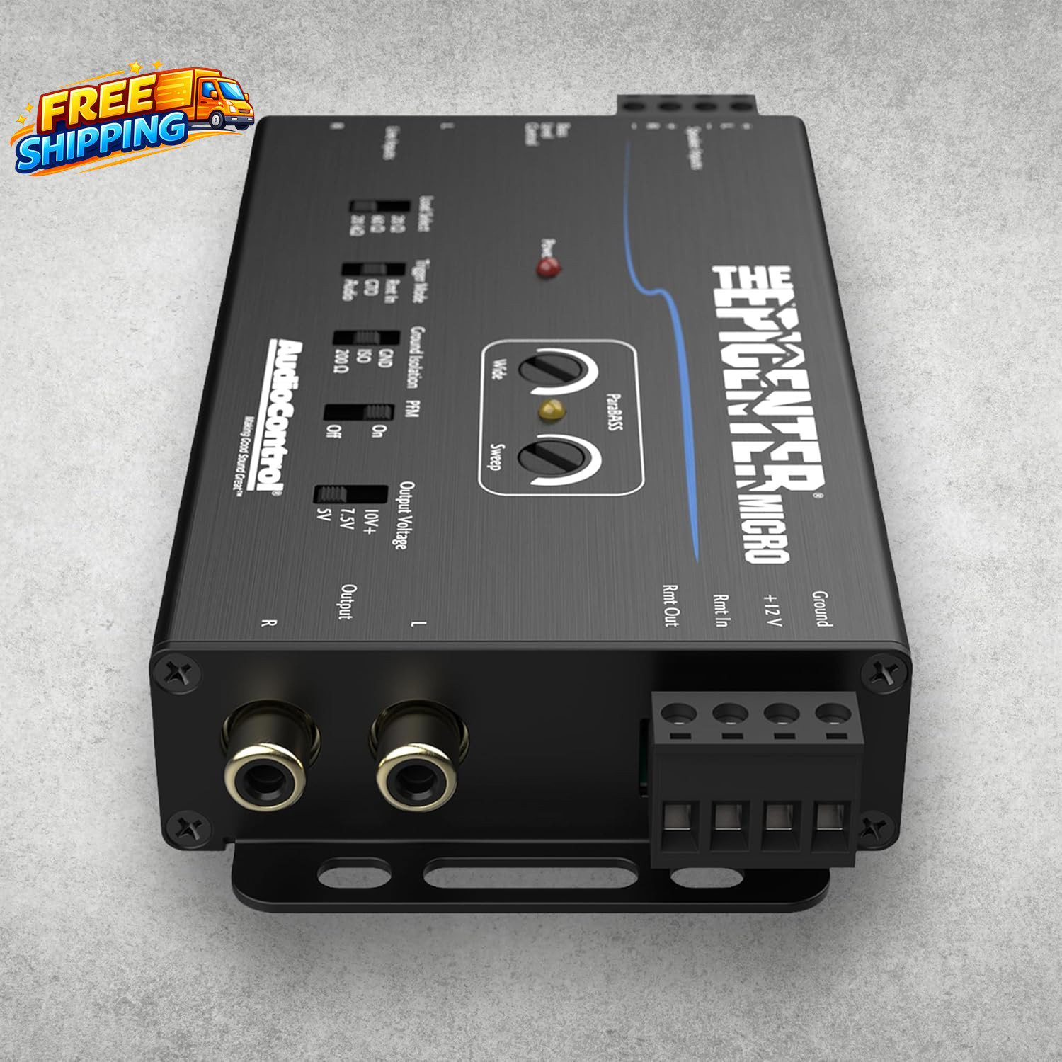 the EPICENTER Micro Bass Restoration Processor & Line Output Converter, Compact