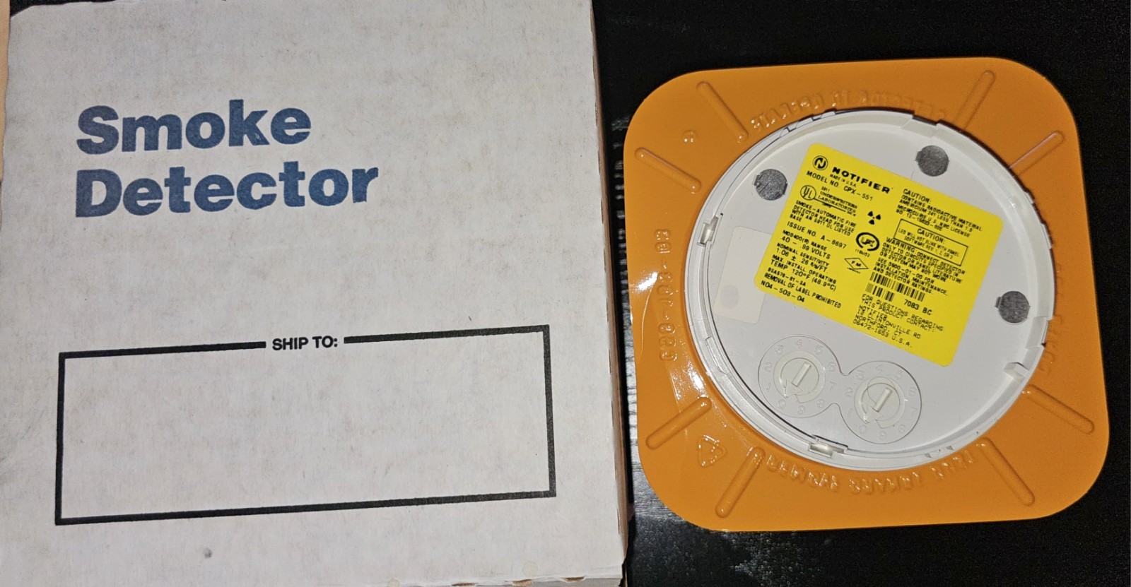 Notifier CPX-551 Plug-in Intelligent Ionization Smoke Detector