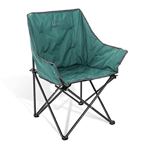 ARROWHEAD OUTDOOR Portable Folding Camping Quad Chair, Supports 250lbs - Green