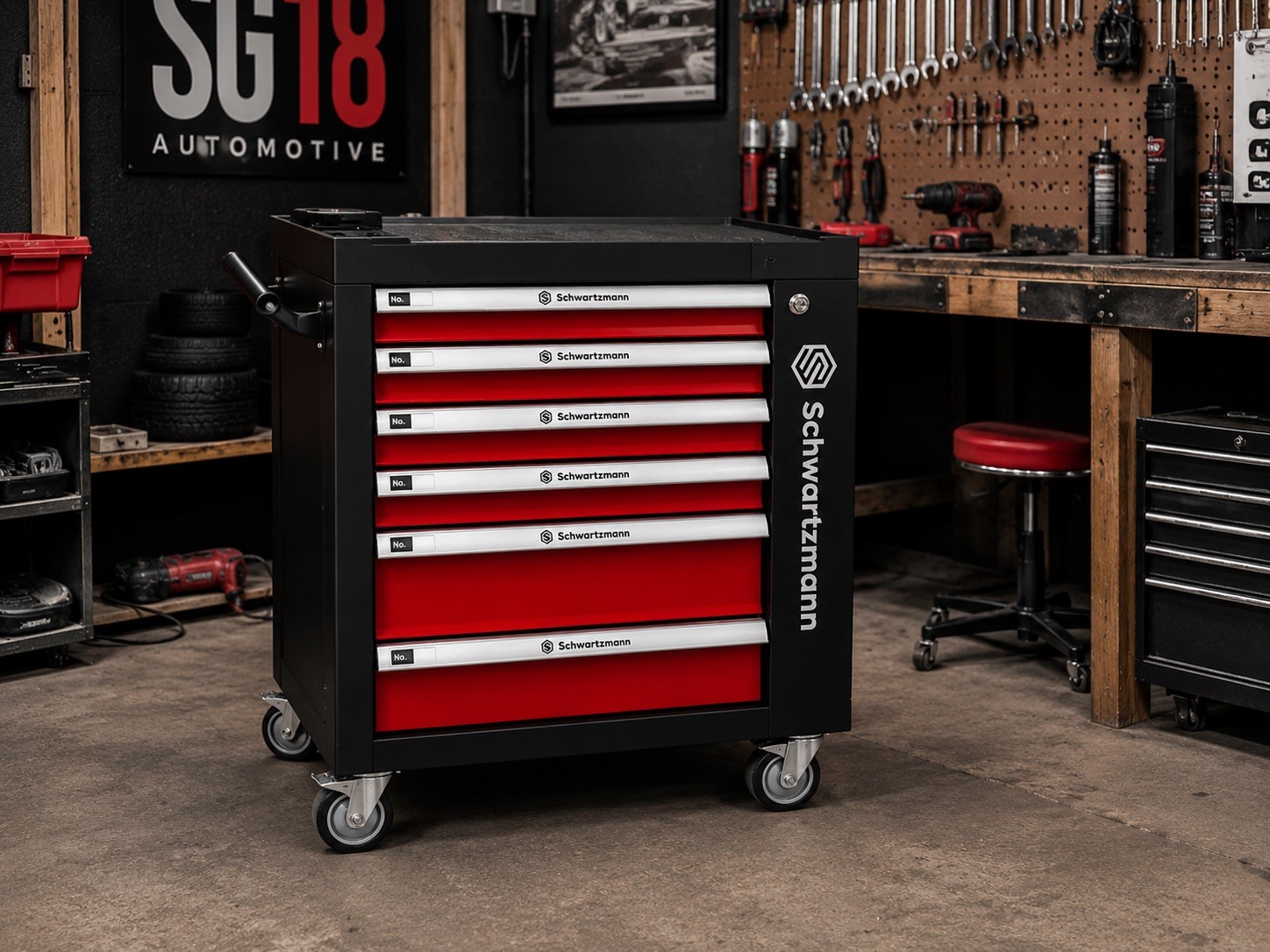 Tool Trolley with Tools Brand NEW Roller Cabinet fully loaded tools Schwartzmann