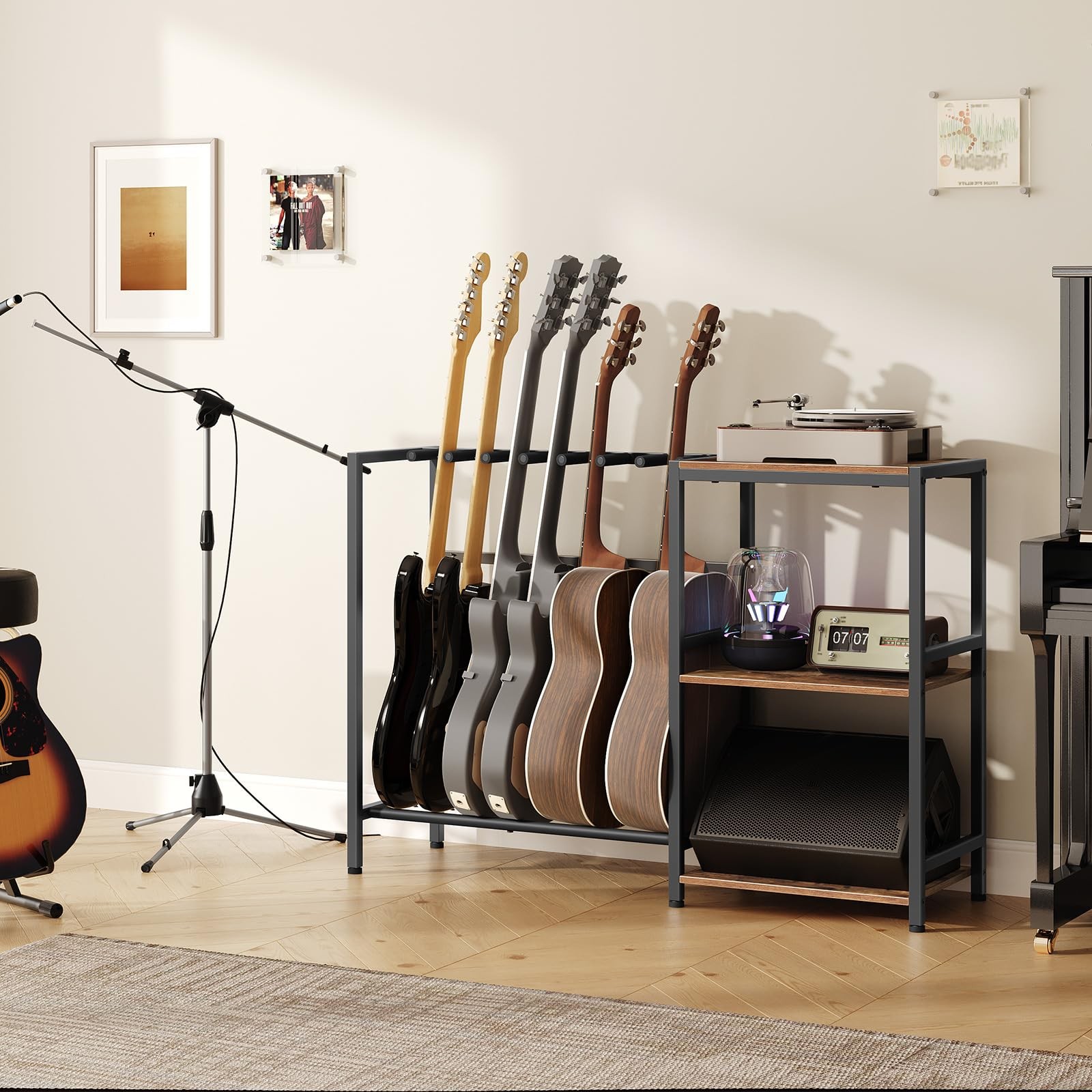 MAHANCRIS Guitar Stand, Guitar Holder for 6 String Instruments, Suitable for ...