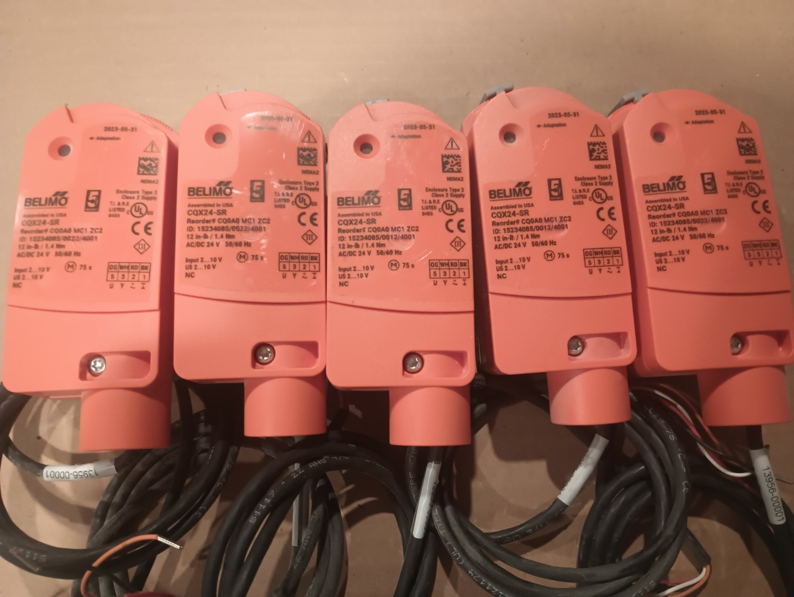 Belimo CQX24-SR Control, Valve Actuator Lot Of 5