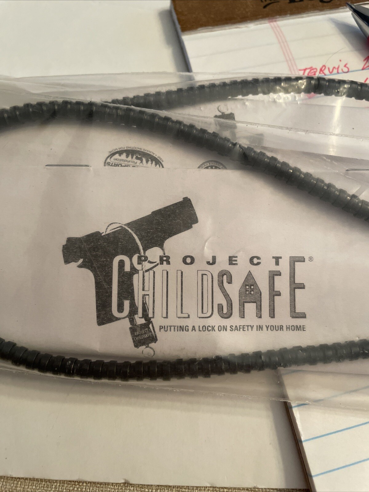 Project ChildSafe Cable Style Gun Lock with 2 Keys - New In Original Packaging